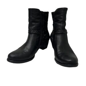 Remonte cowgirl western black boots, booties size‎ 10.5
